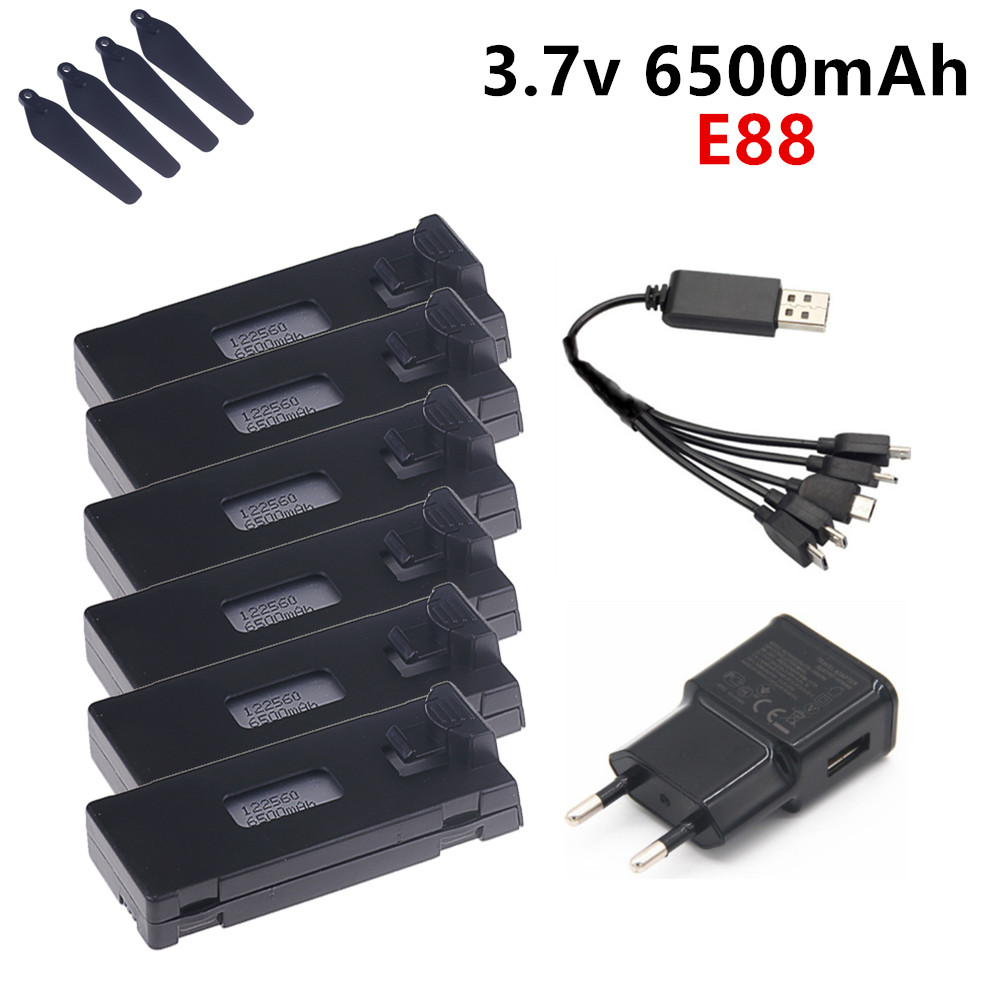 Eachine Drone E58 - 3.7V 6500mAh Lipo Batterij Voor E88