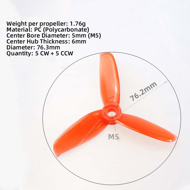 3050 3 inch propellers, 5CW 5C - Fpv Drone Propeller recensie en prijs